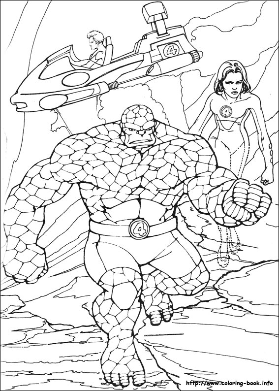 Fantastic Four coloring picture